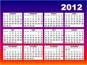 calendario escolar 2012